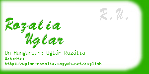 rozalia uglar business card